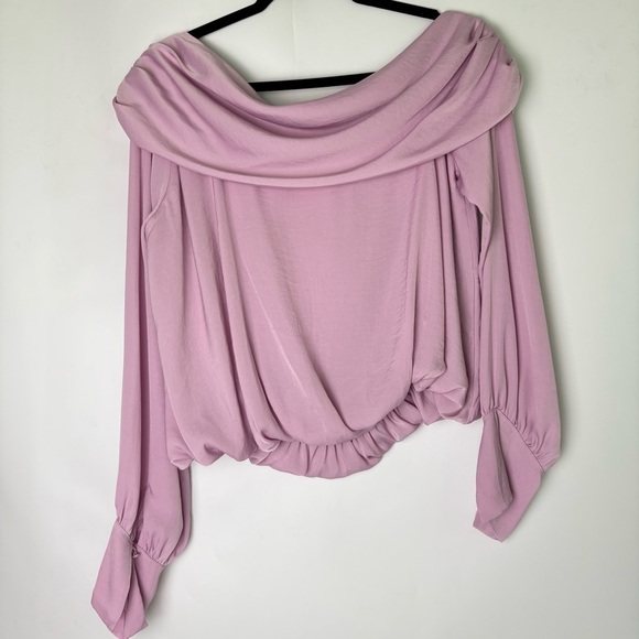 Free People Womens Jenna Off Shoulder Top Orchid - Picture 4 of 7
